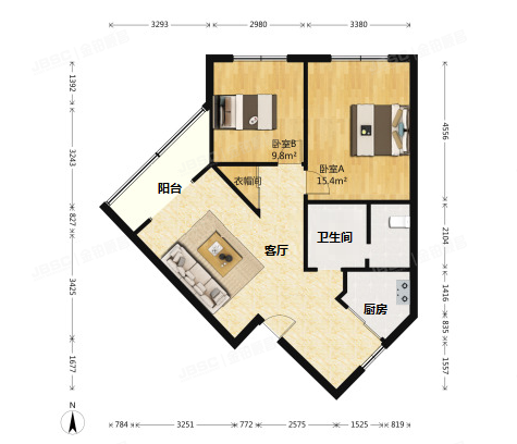 大兴区-黄村镇 黄村东里8号楼1层2-101（黄村东里社区）