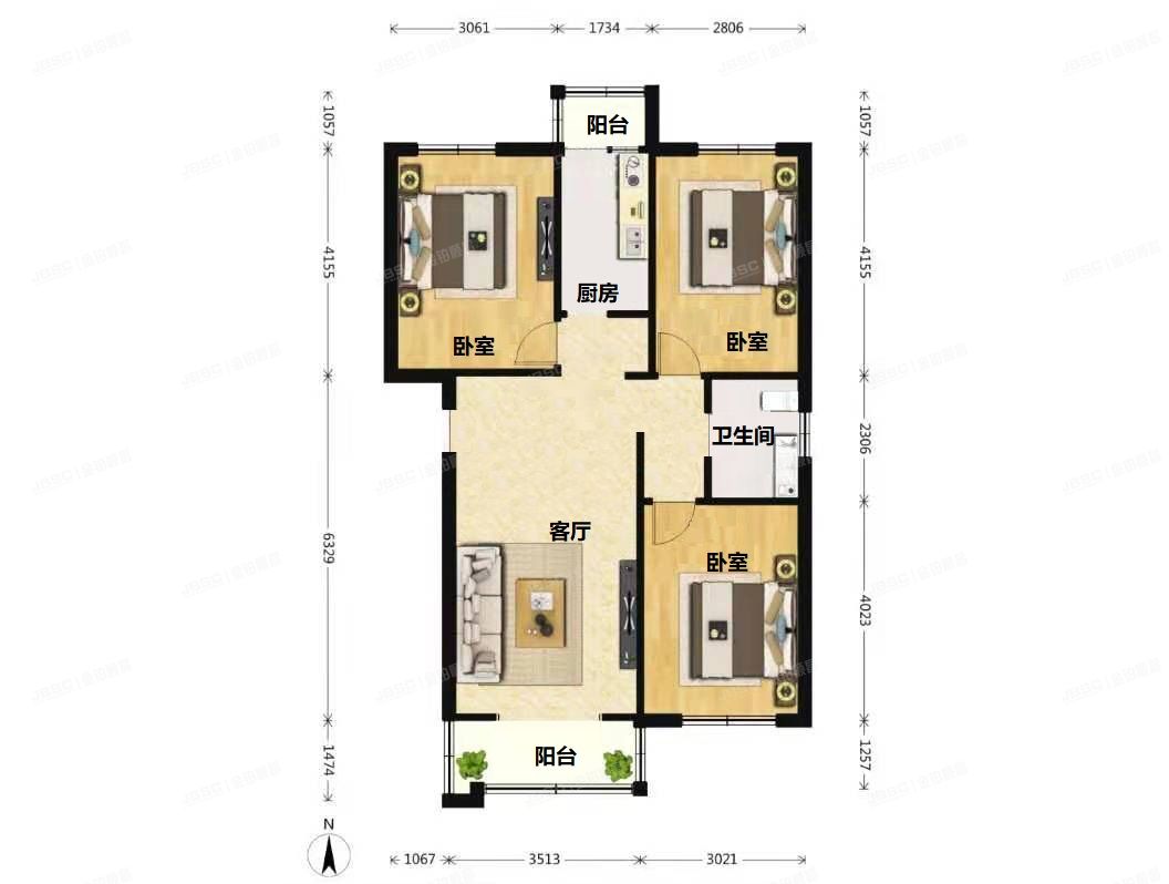 大兴区-西红门镇 兴海家园星苑10号楼5层1-501（兴海家园星苑）