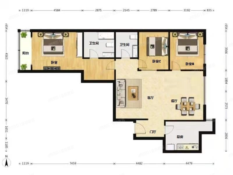 西城区 陶然亭路2号1号楼8层2-1单元801（壹瓶）