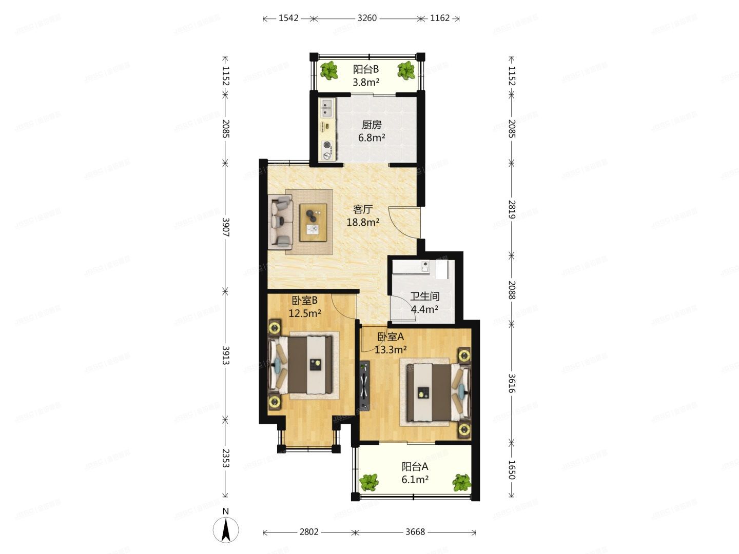 昌平区 东小口镇佳运园12号楼4层6单元642号（佳运园2区）