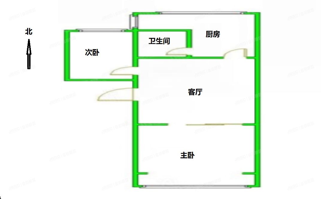 房山区 城关北坛胡同1号楼5层2-501（万宁小区）