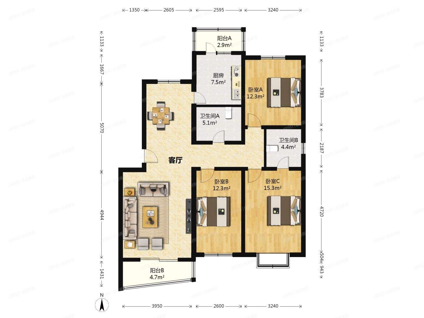 昌平区-回龙观镇 南店村金榜园1号楼1层1单元101号（金榜园）