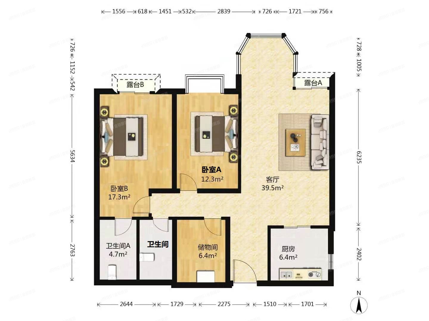 朝阳区 广渠路28号院201号楼12层1501号（珠江帝景B区）