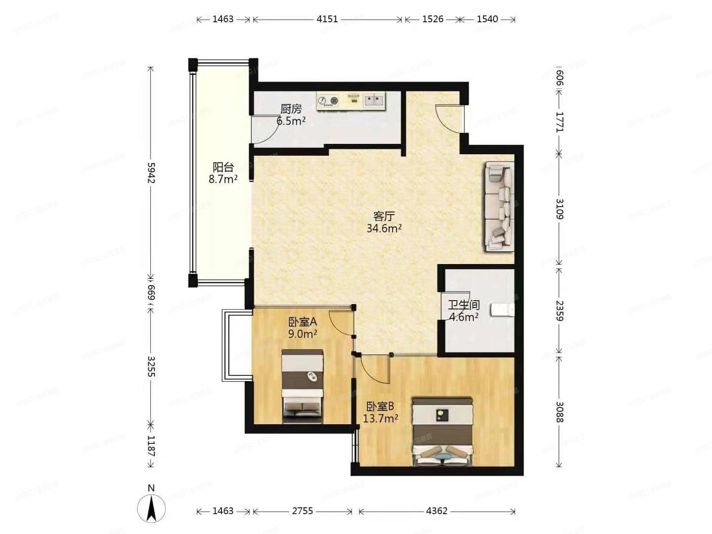 东城区 广渠门南小街3号楼15层2单元1803号（领行国际）