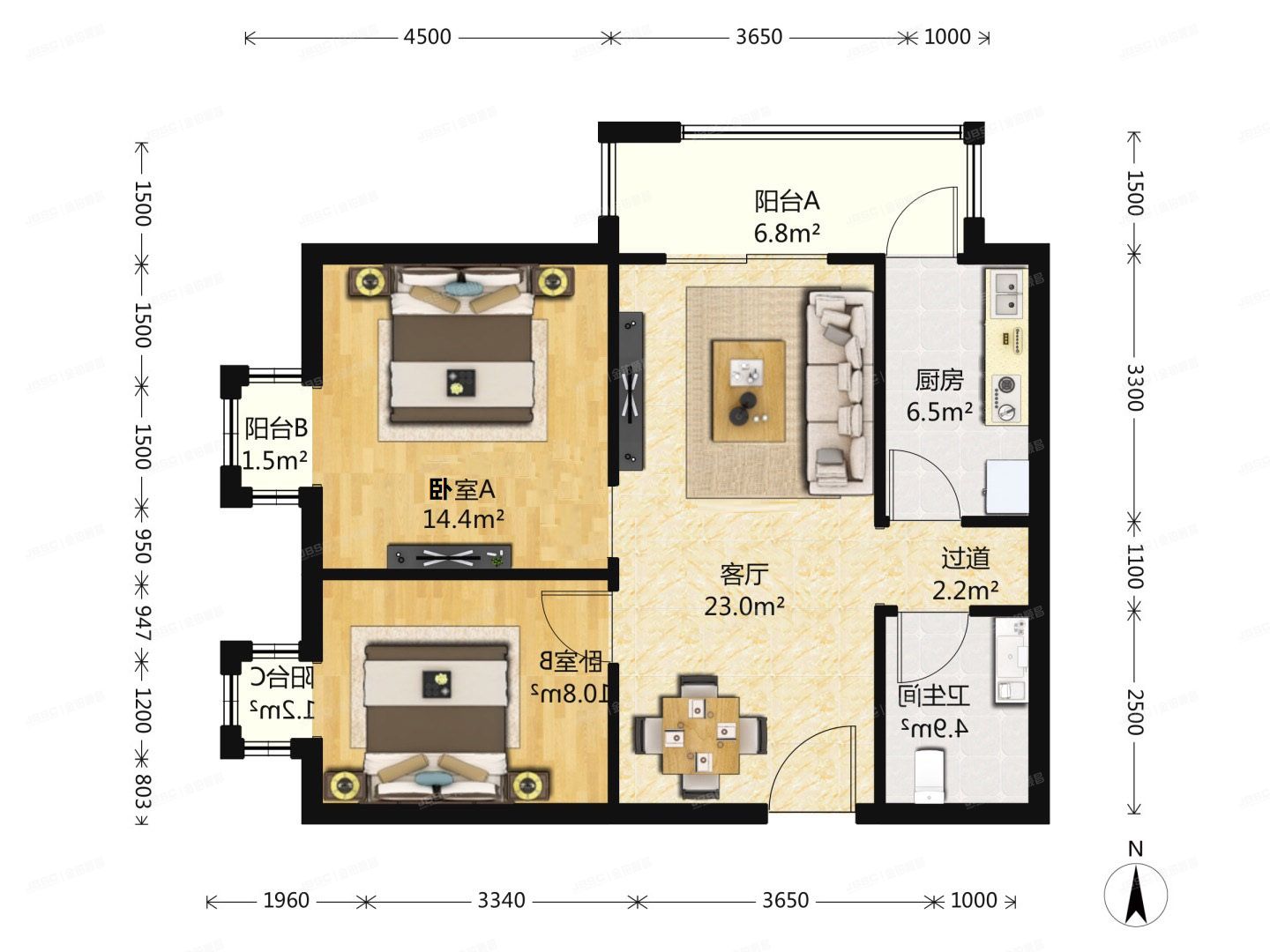 东城区 广渠门南小街3号楼15层2单元1804号（领行国际）
