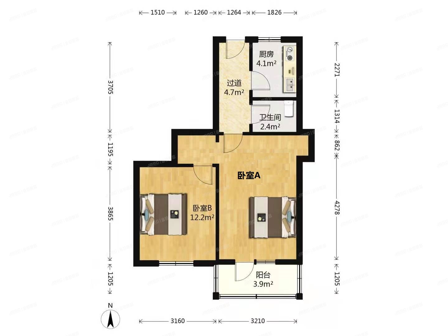 朝阳区 金台北街2号楼1层3门4号（金台北街）