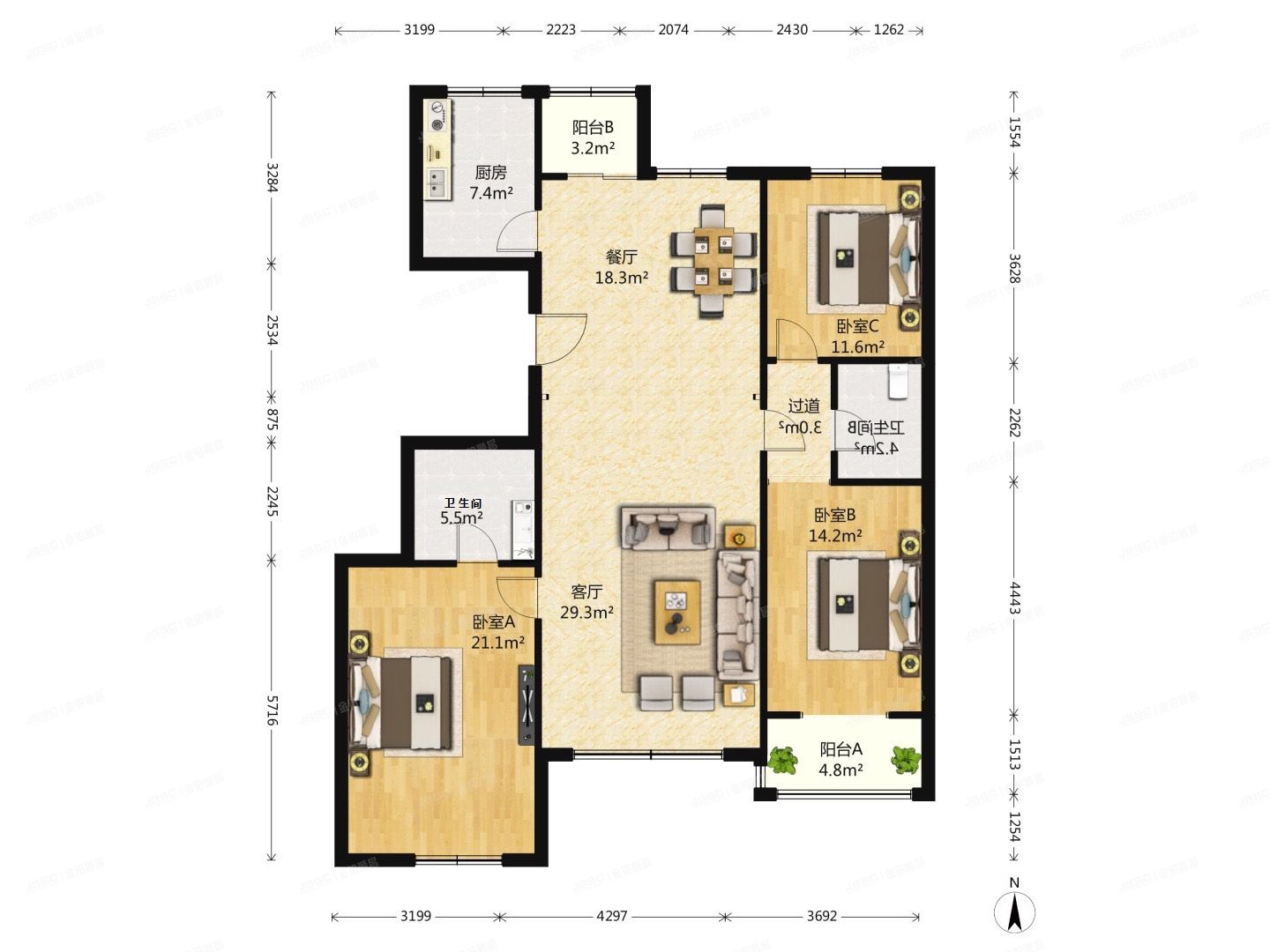 丰台区 草桥欣园四区10号楼7层3单元702号（草桥欣园四区）