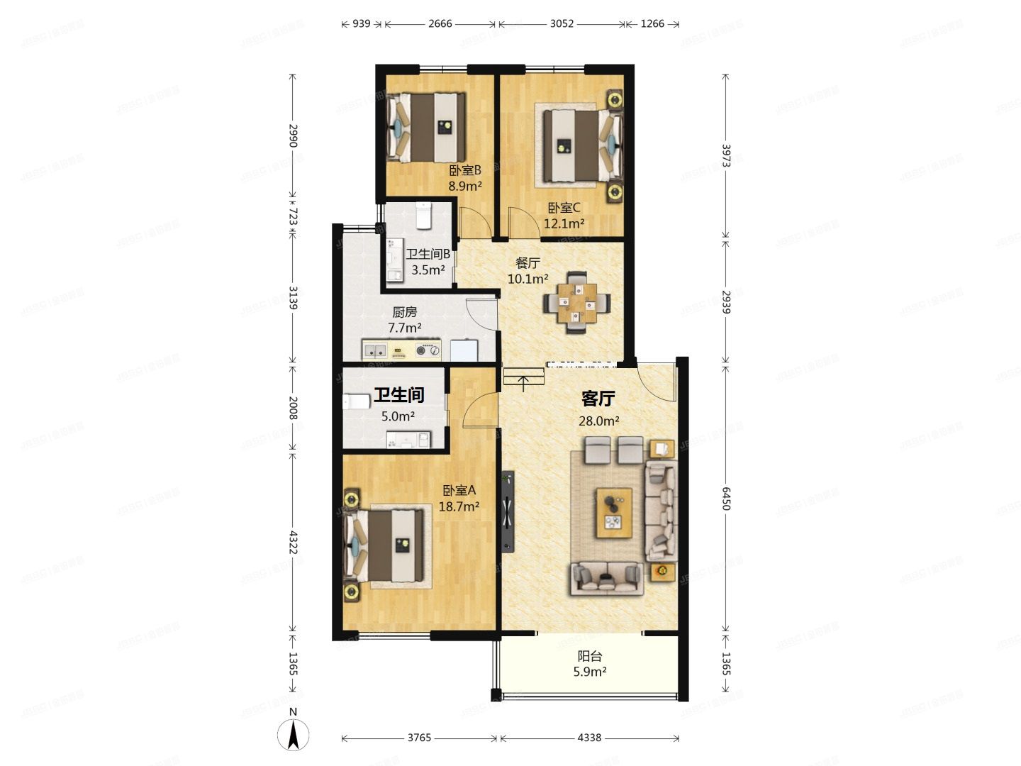 丰台区 星河城春季星空10号楼1层2-101+小院