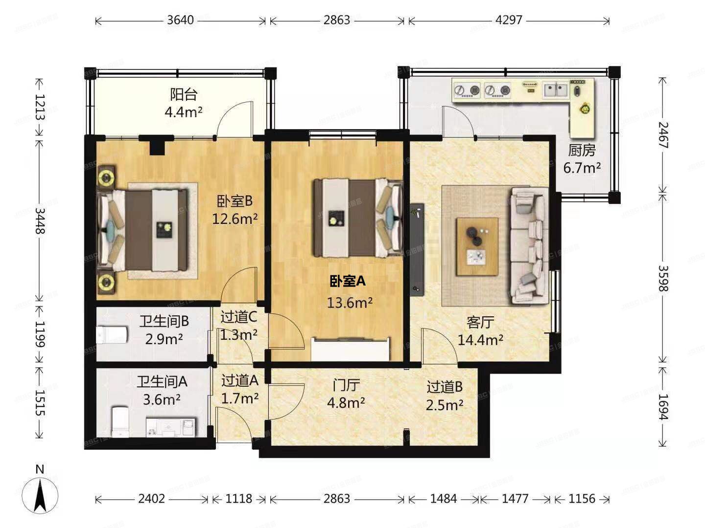 丰台区 果园3号楼18层1802号（果园）