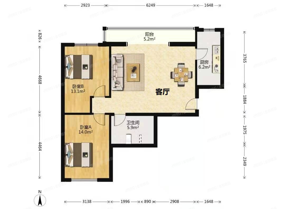 海淀区 冷泉林语山庄三区6号楼4层2单元505号（西山林语三区）