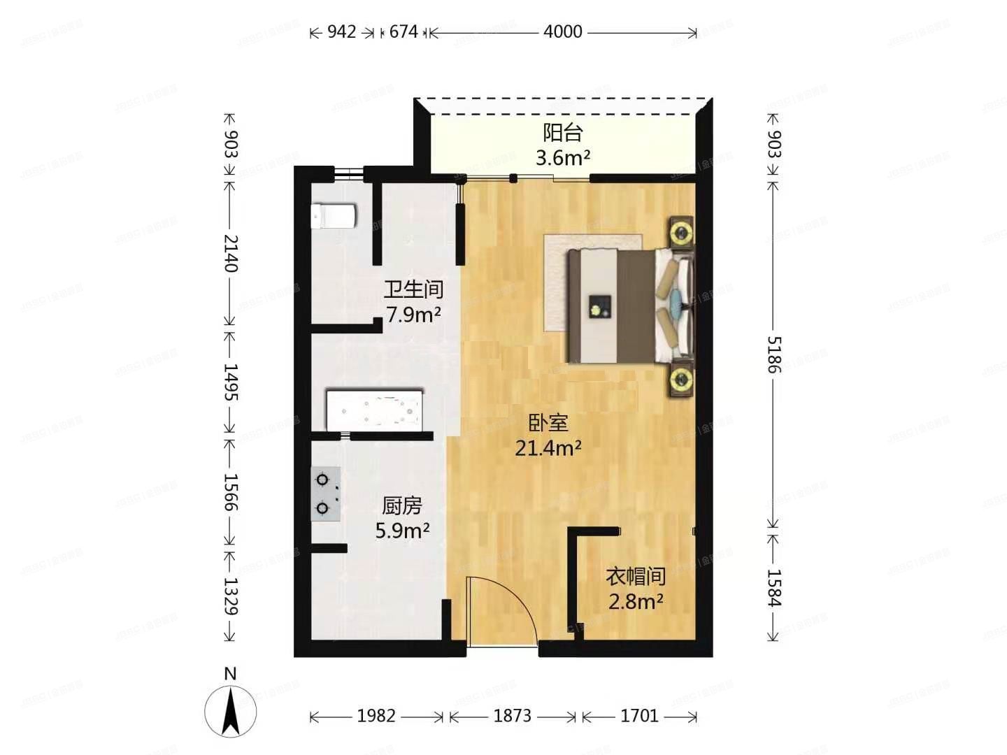 通州区 芙蓉园501号楼10层B单元1103室（月亮河城堡）
