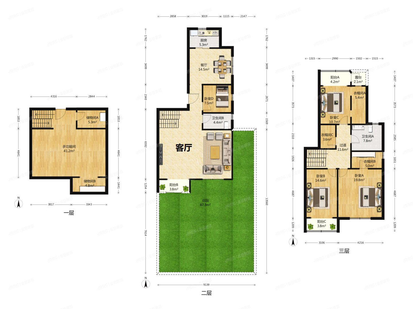 通州区 寨辛庄东路8号院3号楼-1-2层1单元101+2车库（旭辉御锦）