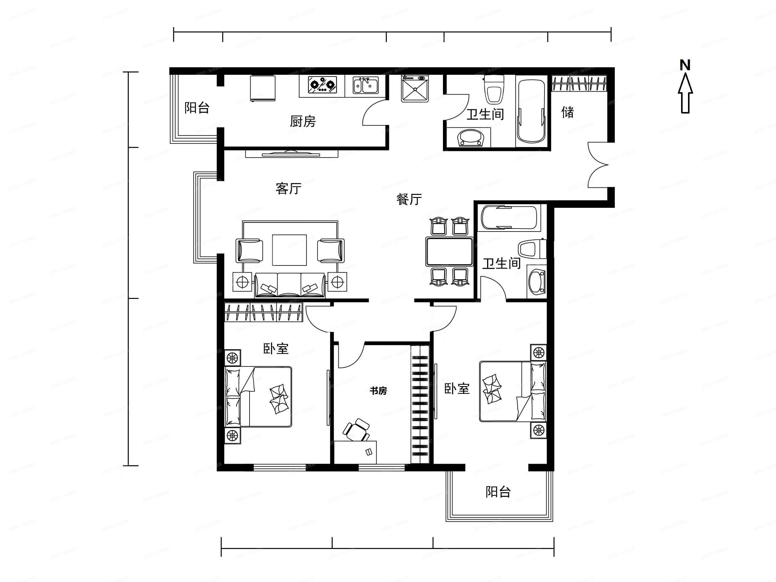 石景山区 玉泉西里二区29号楼7层2单元0701号（远洋山水）