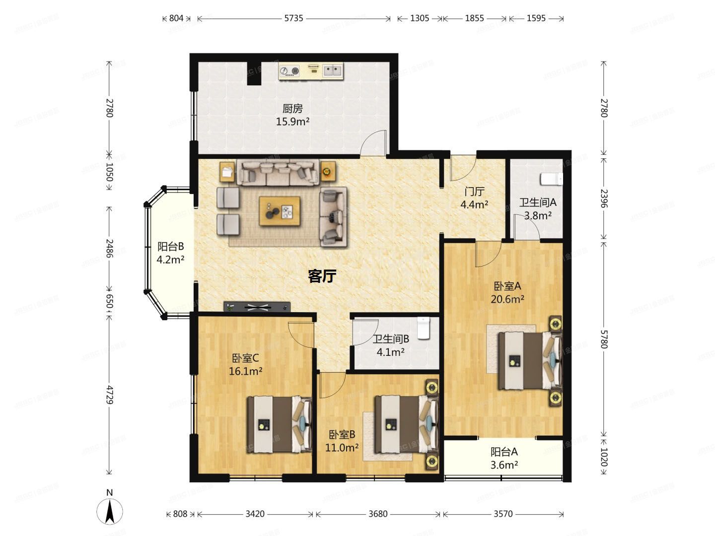 昌平区-东小口镇 天通苑小区401号楼22层3（天通苑三区5号楼）