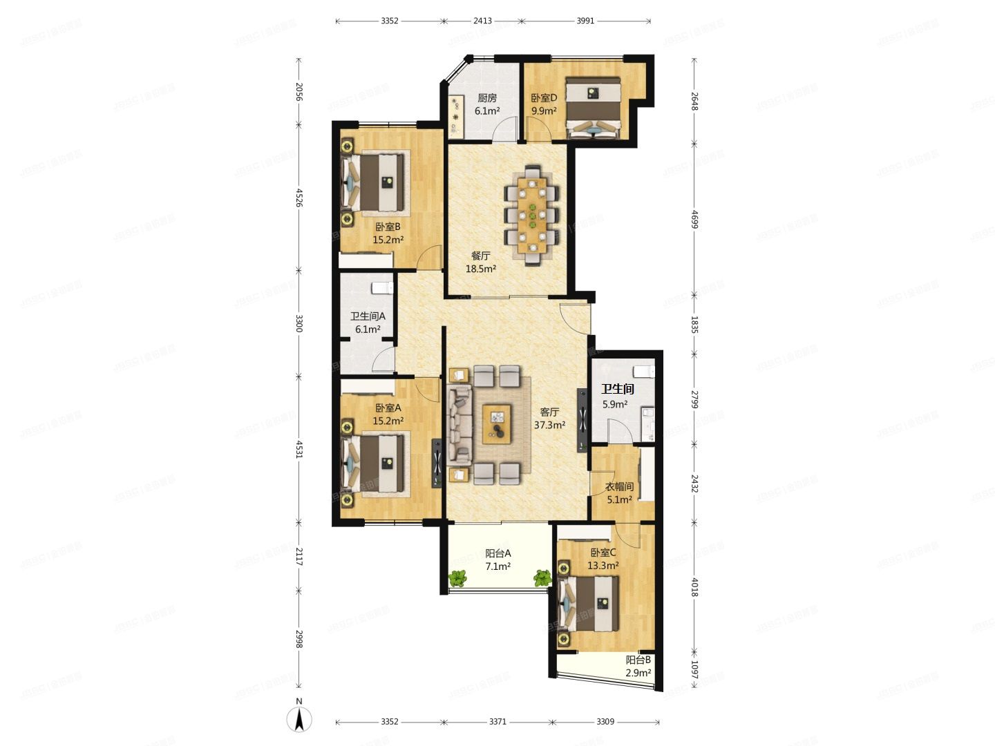 海淀区 板井路69号世纪金源国际公寓西区3单元7E（世纪金源国际公寓）