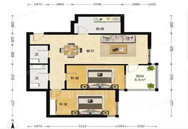 海淀区 西直门北大街32号院5号楼10层1106号（枫蓝国际中心公寓）