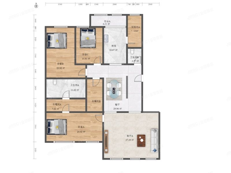朝阳区 将台路2号A座6层C701（和乔丽晶）