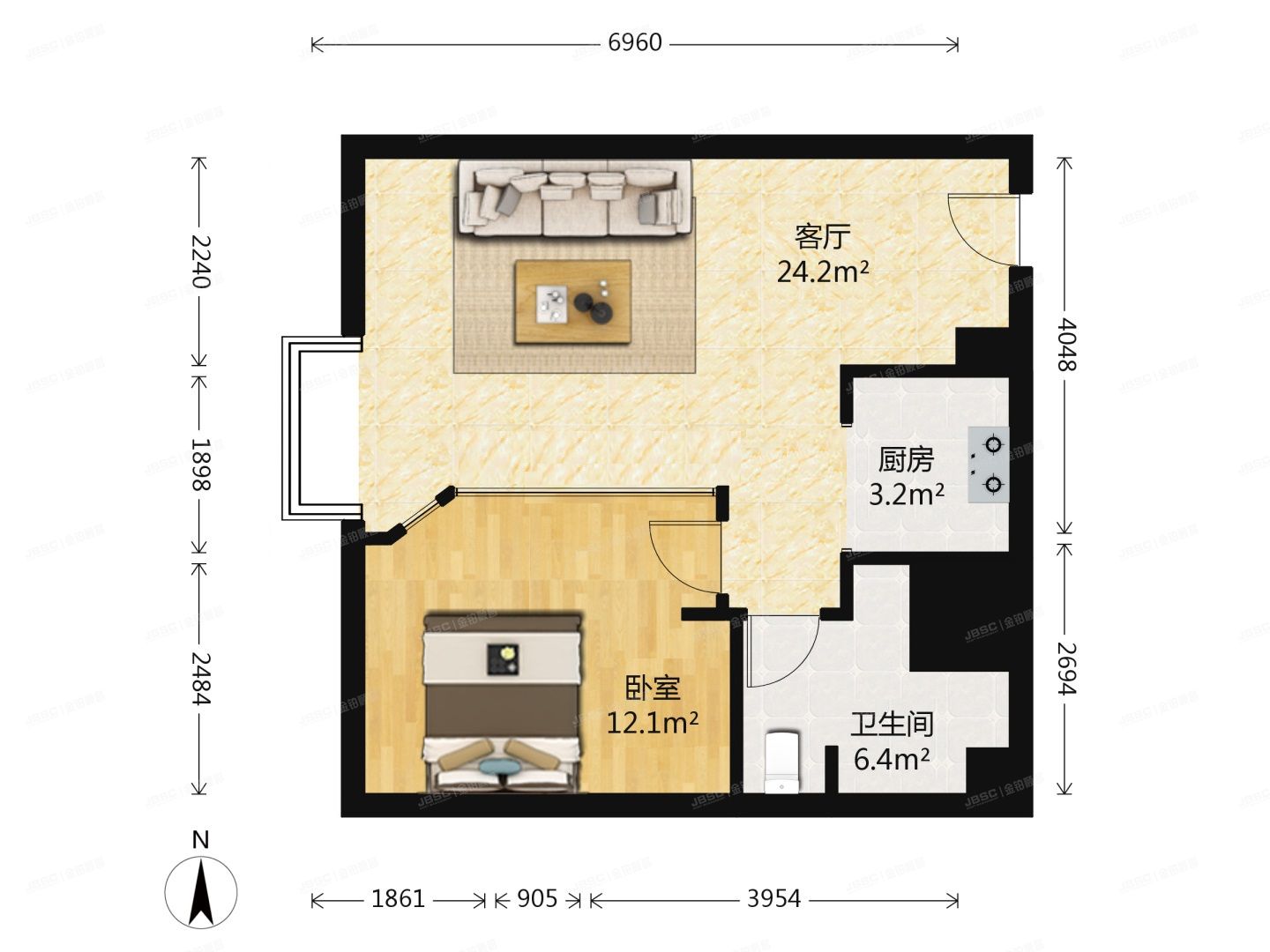 朝阳区 南三里屯路16号楼12层2-1505（泰悦豪庭）