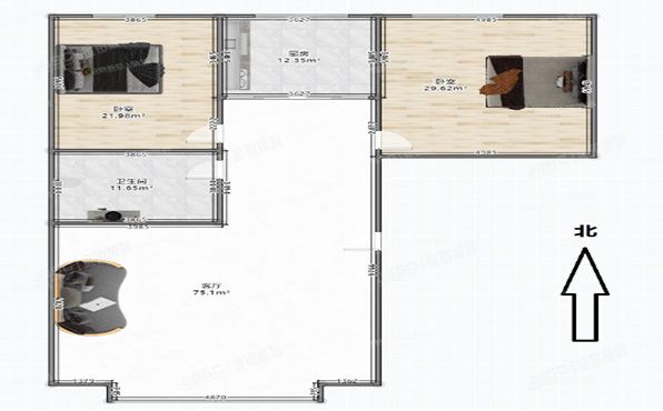 房山区 汇丰街3号院2号7层4单元702（世界名园）