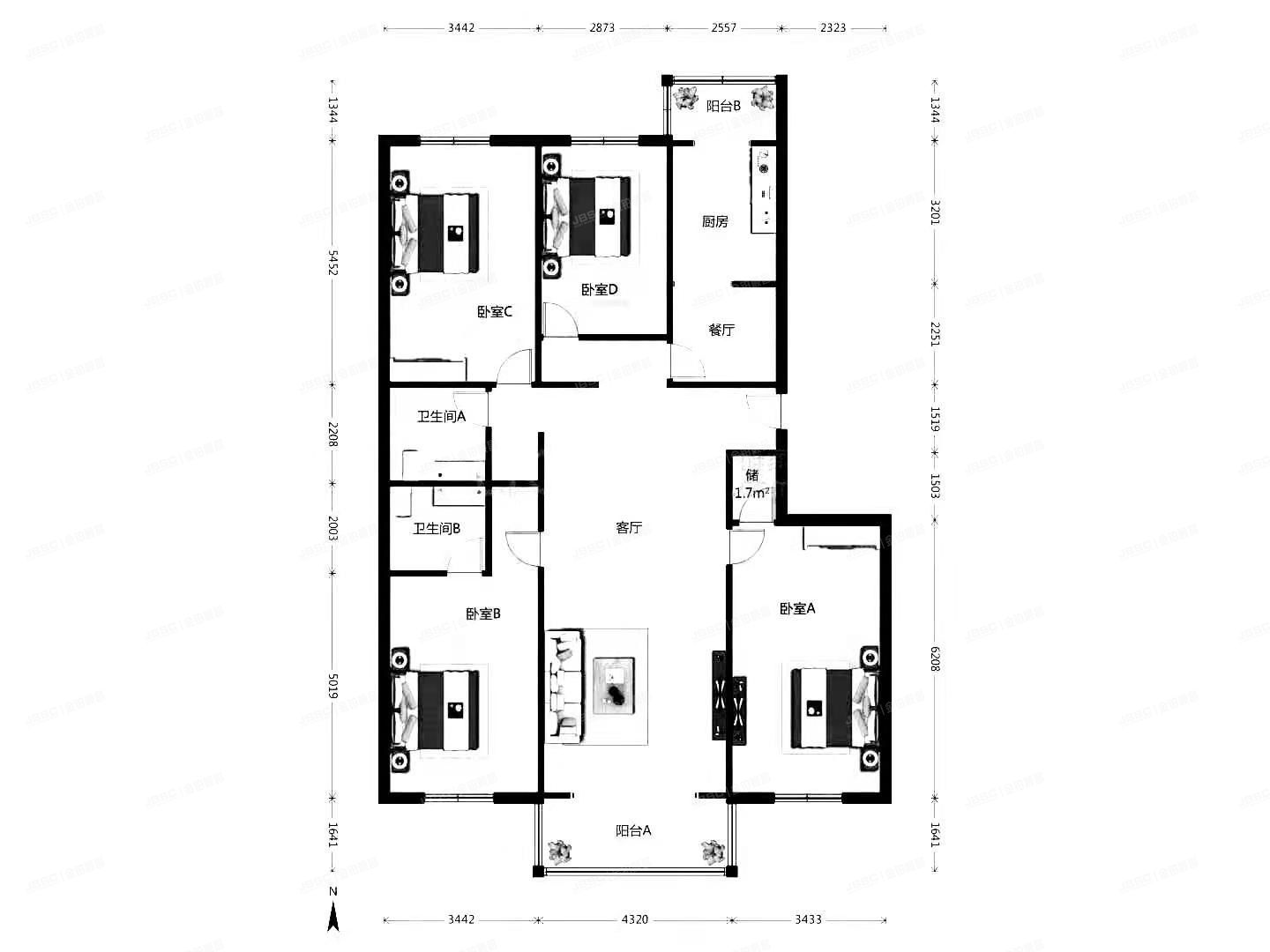 昌平区 东小口镇天通西苑三区24号楼12层1单元1202（天通西苑三区）