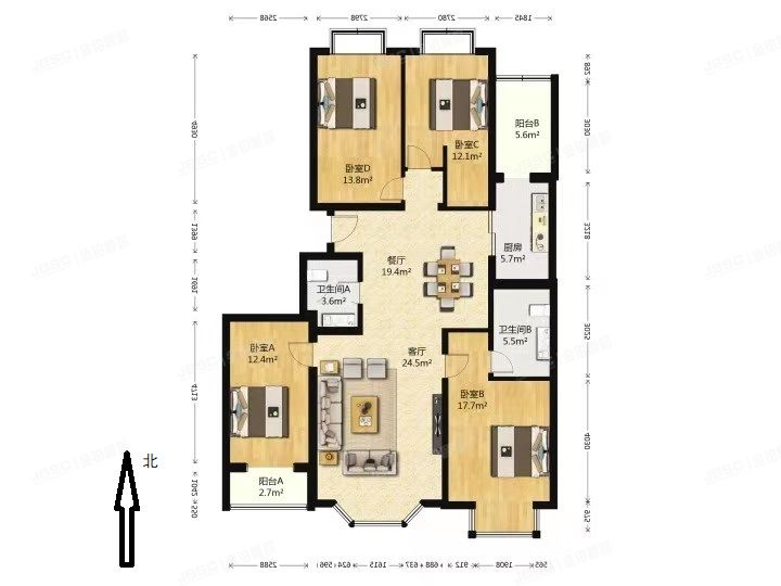 朝阳区 南湖中园125号楼4层2门401（慧谷金色家园）