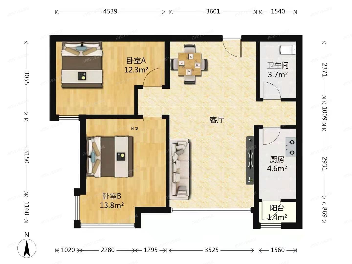 通州区 玉桥东里120号楼6层2单元602号（玉桥东里）