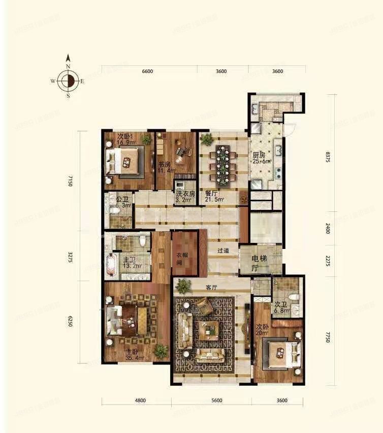 朝阳区 百子湾南二路66号院8号楼17层1单元2002+车位（广渠金茂府北区）