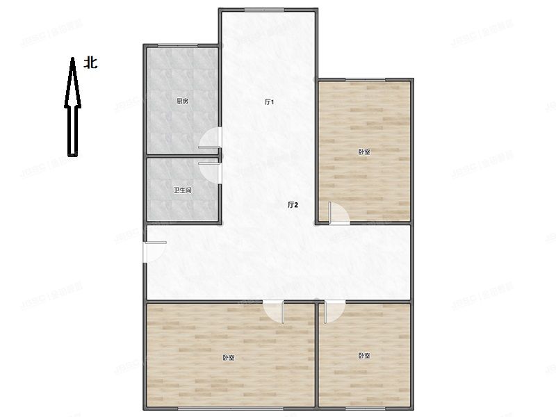 房山区 燕化星城健德三里22号楼1层2-102号（燕化星城健德三里）