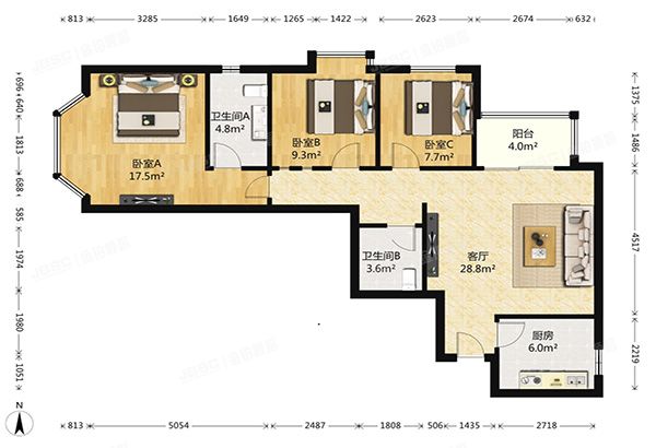 朝阳区 高碑店都市经典家园3号楼11层1101（都市经典家园）