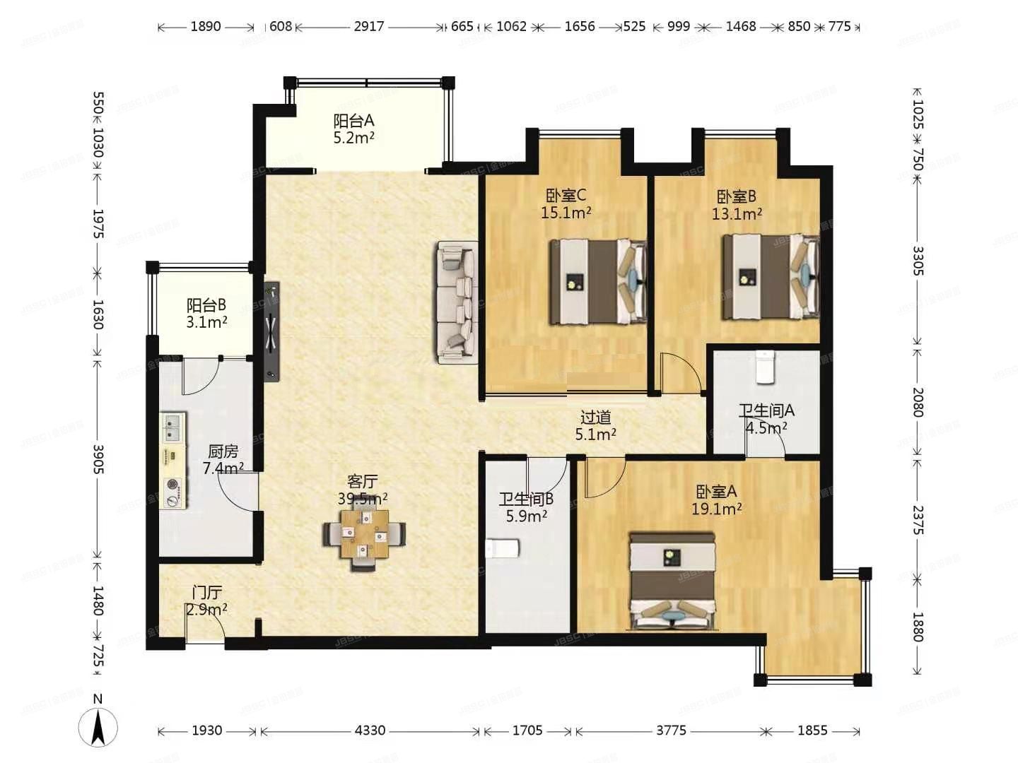 朝阳区 水碓子北里1号楼9层1单元1001（万科东第）
