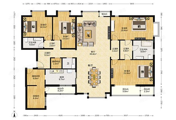 丰台区 怡海花园恒泰园7号楼21层2103号（怡海花园）