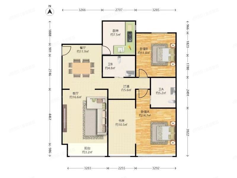 海淀区 西钓鱼台嘉园7号楼2单元202号（西钓鱼台嘉园）
