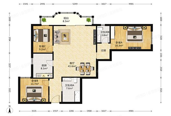 朝阳区 武圣西里28号院1号楼2层201号（紫东苑）