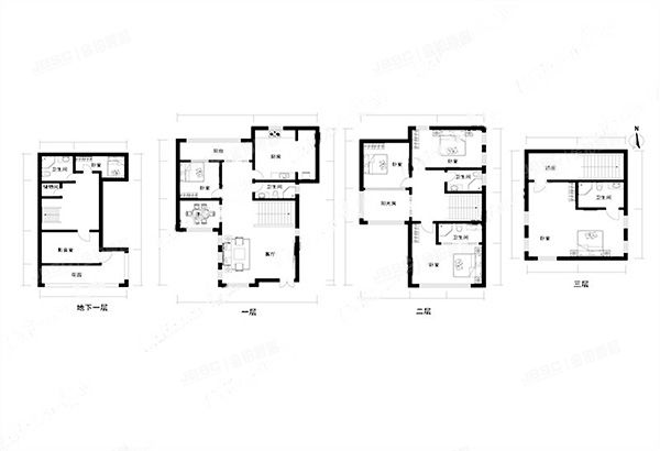 顺义区 天柱东路33号院二区4号楼-1至3层07（万通天竺新新家园）别墅