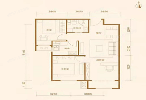 石景山区 体育场西街20号院7号楼17层1703室（京汉拾景名苑）