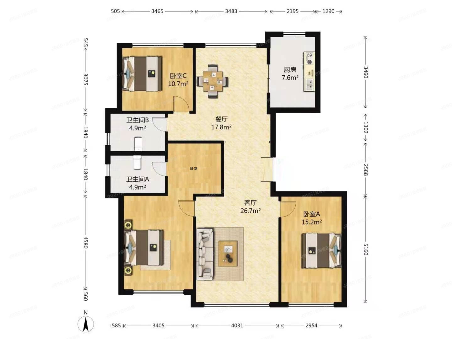 昌平区 定泗路88号院四区5号楼5层2单元501（北京壹号庄园）