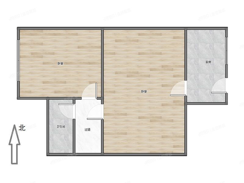 东城区 东堂子胡同61号-1层2单元D202号