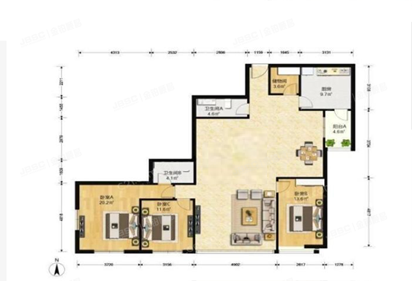 朝阳区 建国路88号院6号楼12层1501（SOHO现代城）