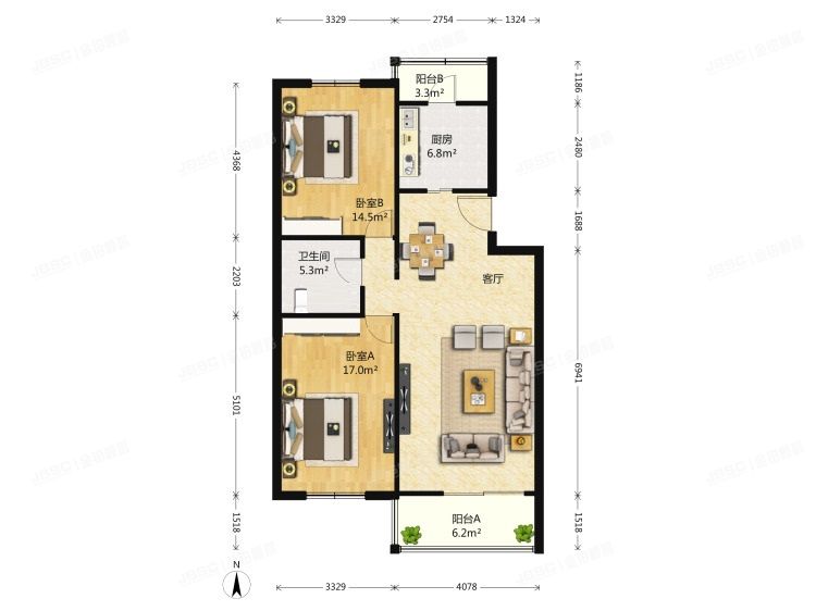 通州区 西富河园2号1号楼1层412号（天赐良园）