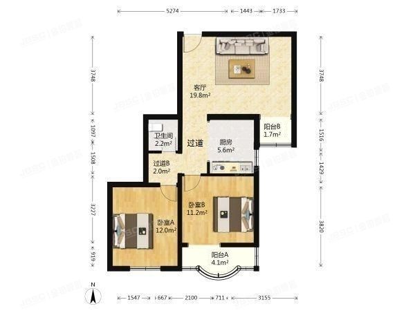 石景山区 地铁古城家园8号楼19层1903号