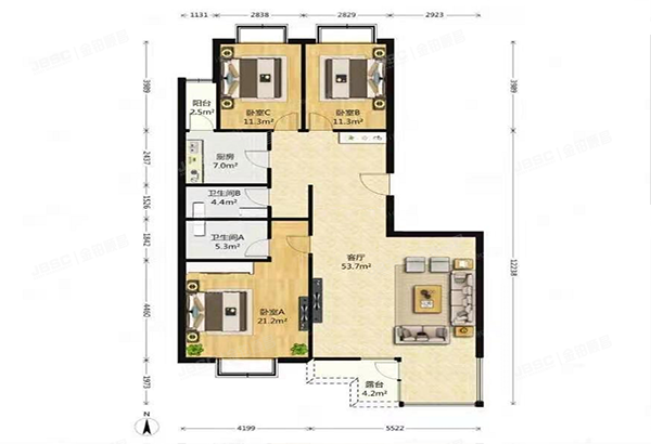 海淀区 蓝靛厂南路39号院5号楼9层4单元901（玫瑰御园）