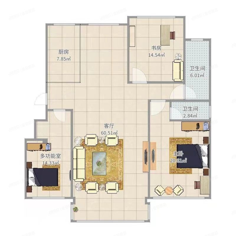 平谷区 迎宾花园6号楼4至5层3单元302（迎宾花园）