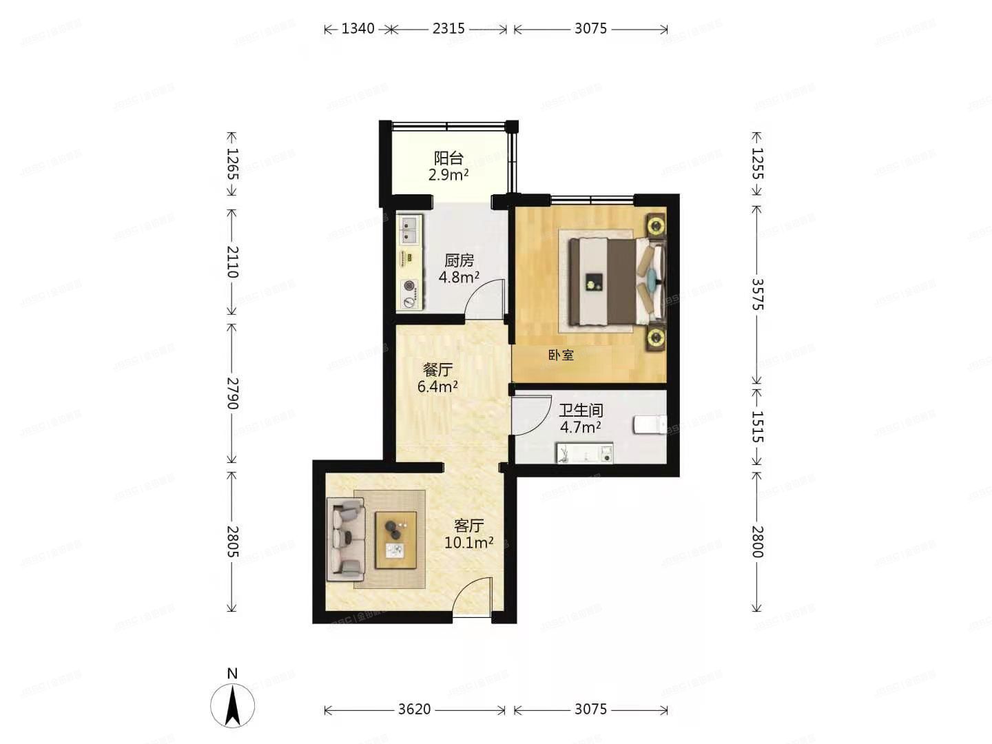 丰台区 政馨园一区1号楼4层3单元509号（政馨园一区）