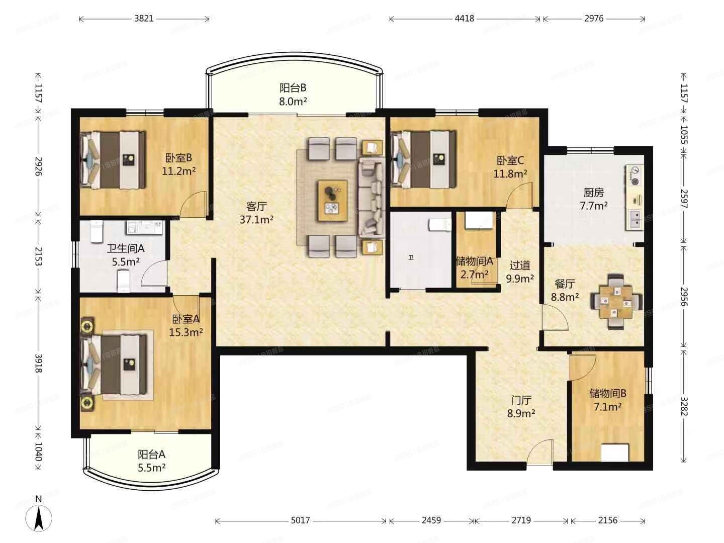 海淀区 曙光花园望山园1号楼15层18F