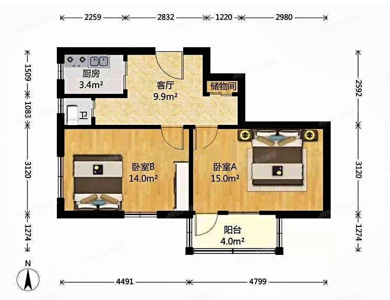 西城区 三里河路4号院1号楼5层2门12号（三里河路4号院）