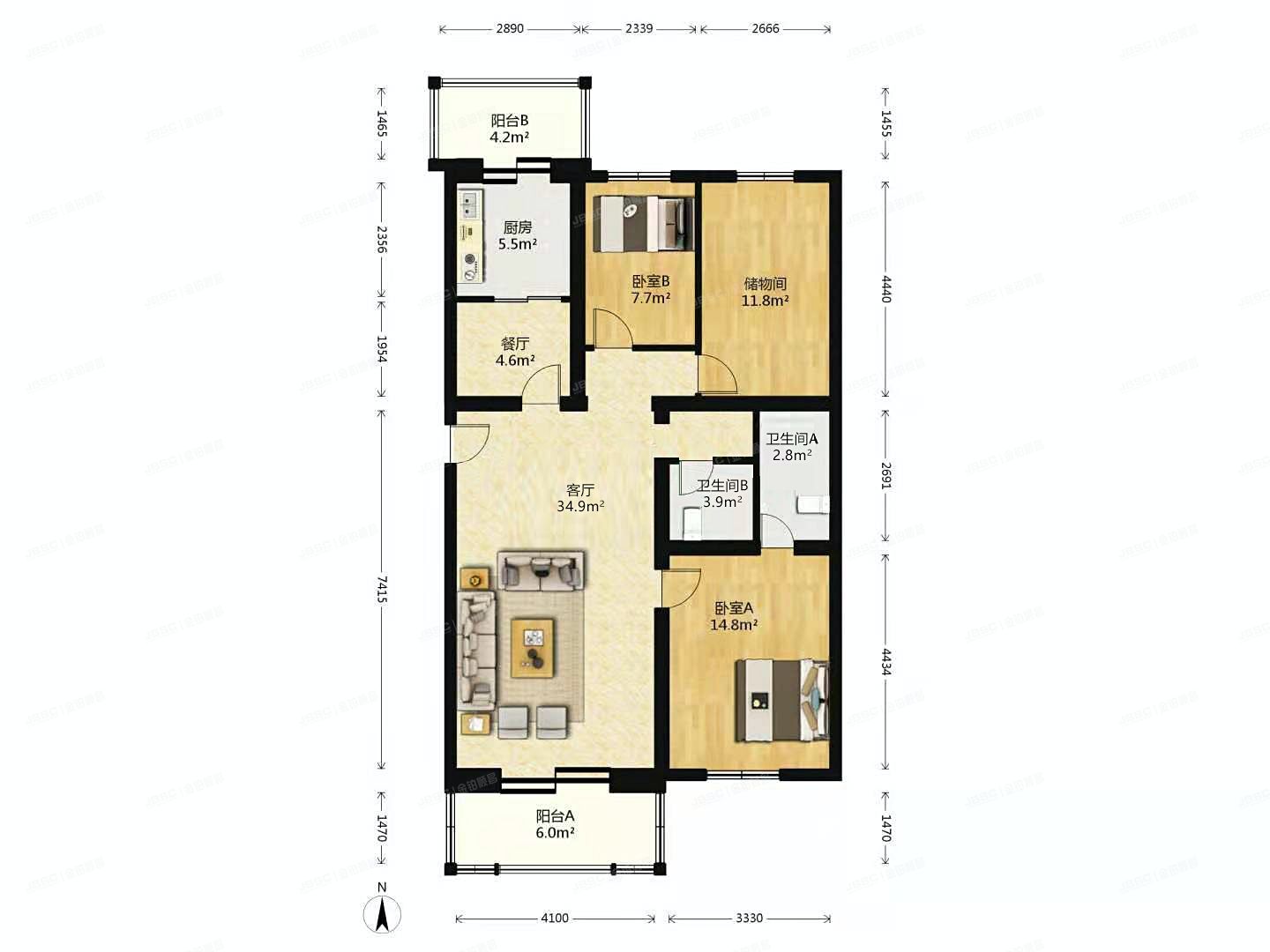 昌平区 东小口镇天通苑小区二区1号楼3层1单元301号（天通苑二区）