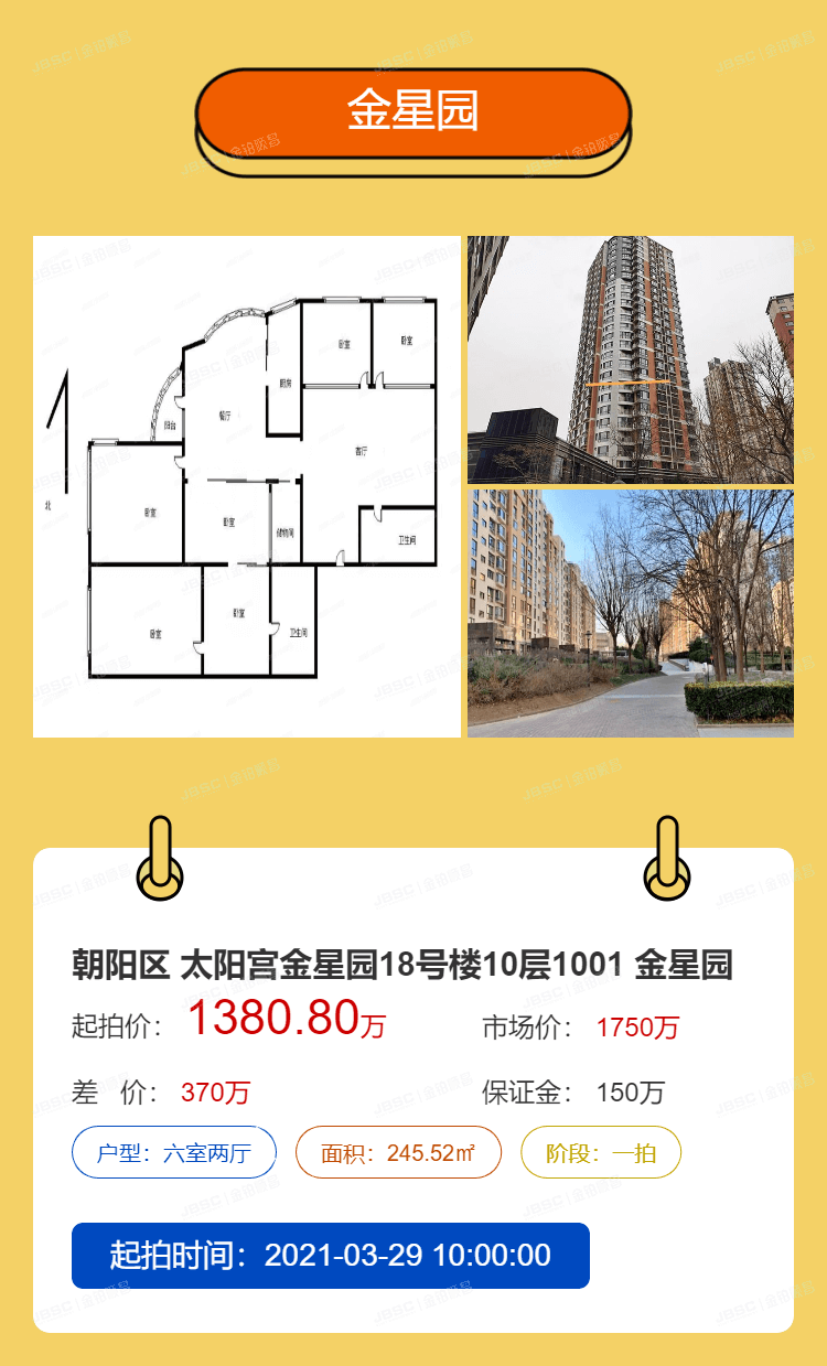北京法拍房市场屡破新高，3月份金铂顺昌重推房源!