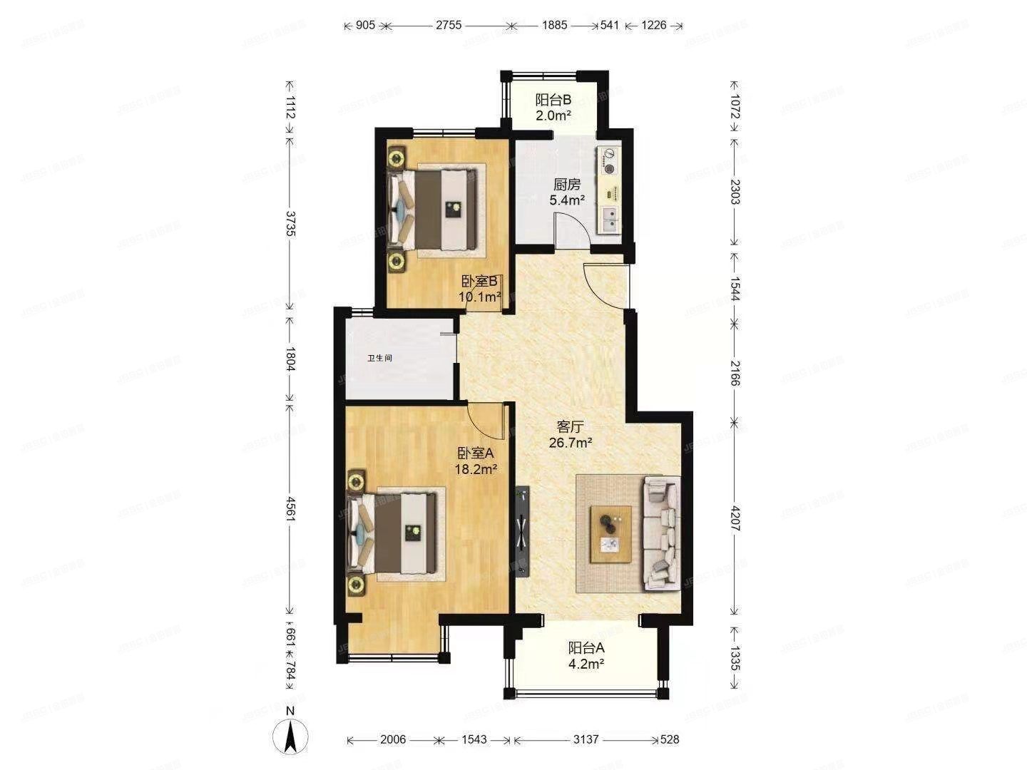 大兴区 芳苑小区4号楼7层5单元702（金色漫香林）