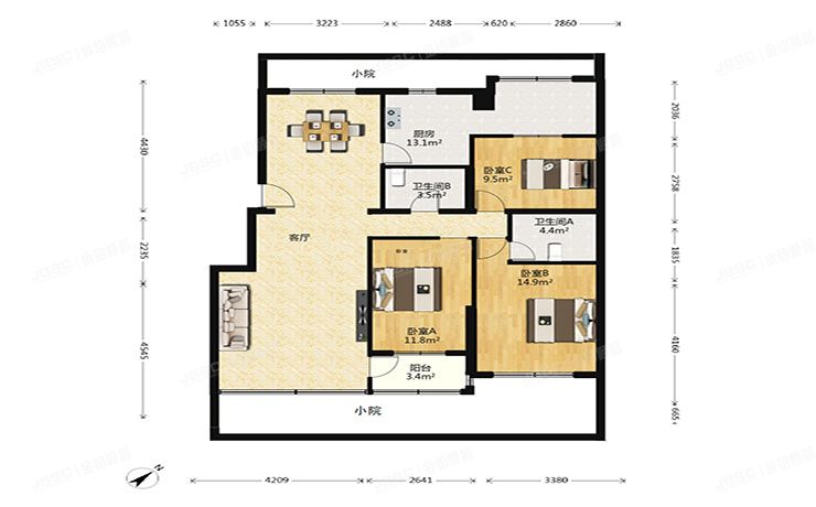 朝阳区 广顺北大街33号院202号楼3门1A（大西洋新城）