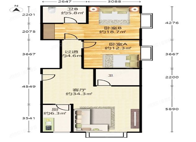 西城区 闹市口大街9号院3号楼1720号（北京尊府）